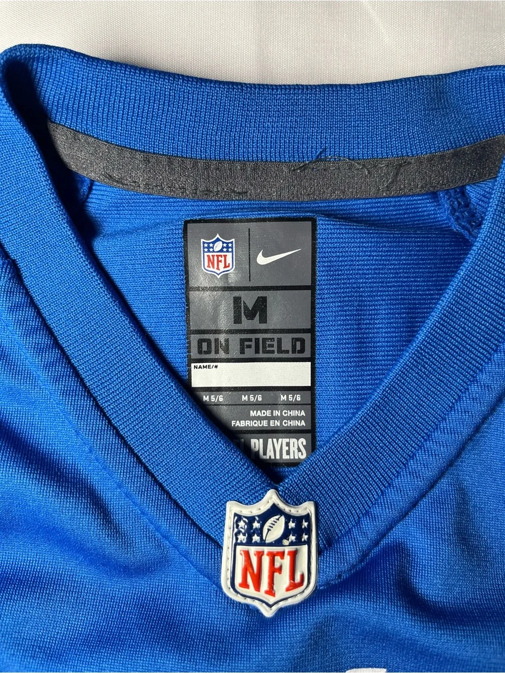 Calvin Johnson #81 Detroit Lions Nike Youth Jersey Size M Blue NFL Megatron